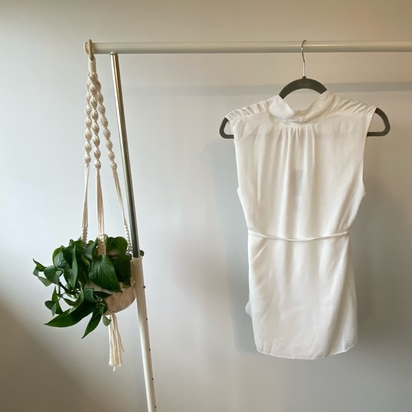 Stork and Babe Maternity Blouse in white - Picture 2 of 4